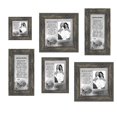 thumbnail image 1 of Picture Frame Set, 6 Piece Customizable Gallery Multi pack, 2-8x8, 2-4x10, 1-4x4, 1-5x7 for Tabletop or Wall Display, 1 of 6