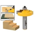 thumbnail image 1 of Picture Frame Stepped Rabbet Router Bit For 1/8" Glass - Yonico 18128, 1 of 2