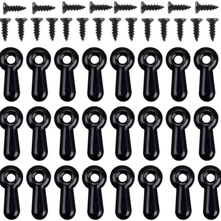 Picture Frame Turn Button Fasteners Set, 100 PCS Picture Frame Backing  Clips Hardware Clips black