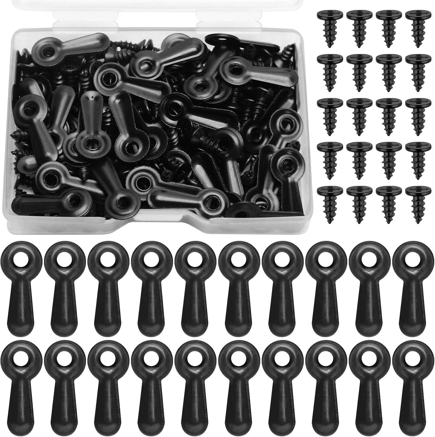 Picture Frame Turn Button Fasteners Set,100 pcs Turn Button Fasteners ...