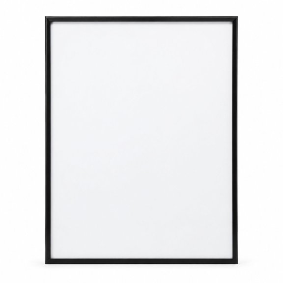 Picture Frame with HD Plexiglass, 30x40, Black Plastic, Vertical or Horizontal Wall Display, 1 Pack
