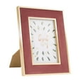 thumbnail image 1 of Tabletop Picture Frames, Decorative Gallery College Wall Frame, 5.5*3.5in, Pink, 1 of 6