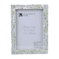 thumbnail image 1 of Home Mother of Pearl Picture Frame 5x7, Decorative Photo Frame Picture Frame for Tabletop or Wall, Thick Picture Frame for Home Wall Decor, Office Desk, 1 of 7