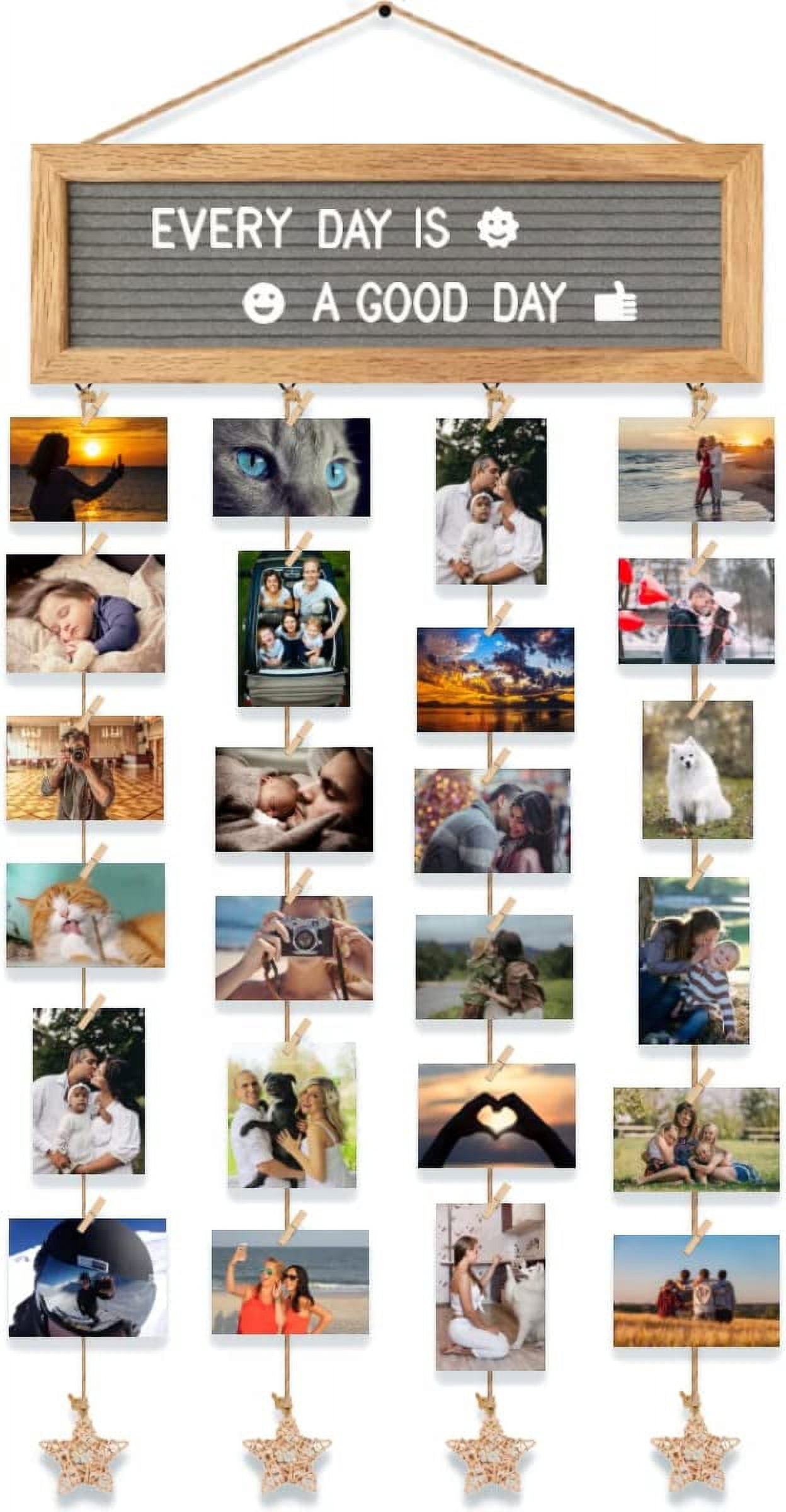 Picture Frames Collage Wall Decor Hanging Photo Display Frame Felt ...