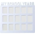thumbnail image 1 of White PVC Photo Collage Frame for Displaying Kids School Years Memories Gift Idea 8x10, 1 of 6