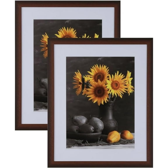 Picture Frames Set of 2. 1-1/8" Polystyrene Modern Cherry 5x7 Wholesaleartsframes-com 313-VIII Series Made in USA