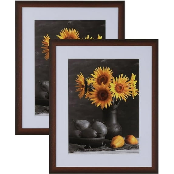 Picture Frames Set of 2. 1-1/8" Polystyrene Modern Cherry 5x7 Wholesaleartsframes-com 313-VIII Series Made in USA