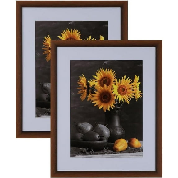 Picture Frames Set of 2. 1-1/8" Polystyrene Modern Dark Brown 20x24 Wholesaleartsframes-com 313-VIII Series Made in USA