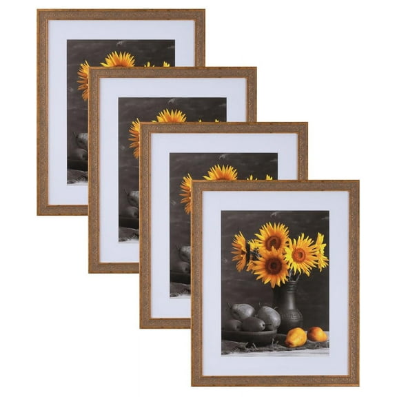 Picture Frames Set of 4. 1-1/4" Polystyrene Renaissance Ornate Red & Gold 12x36 Wholesaleartsframes-com 3447 Series Made in USA