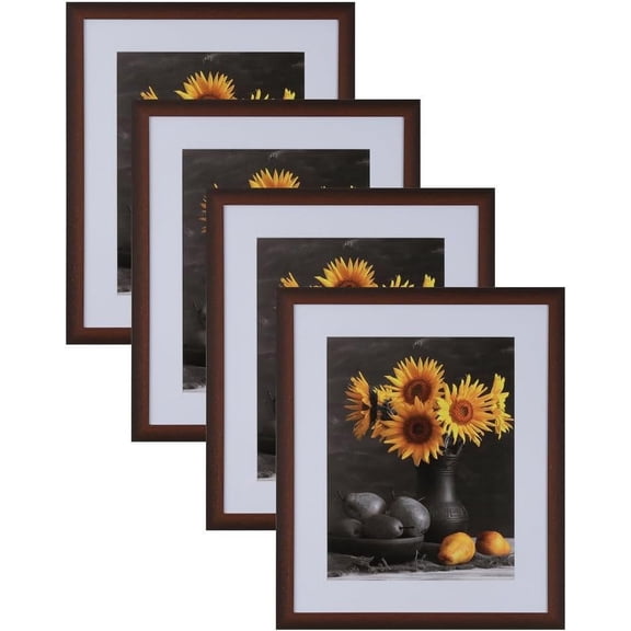 Picture Frames Set of 4. 1-1/8" Polystyrene Modern Cherry 27x27 Wholesaleartsframes-com 313-VIII Series Made in USA