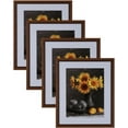 thumbnail image 1 of Picture Frames Set of 4. 1-1/8" Polystyrene Modern Dark Brown 25x30 Wholesaleartsframes-com 313-VIII Series Made in USA, 1 of 7