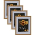 thumbnail image 1 of Picture Frames Set of 4. 1-1/8" Polystyrene Modern Oak 12x18 Wholesaleartsframes-com 313-VIII Series Made in USA, 1 of 8