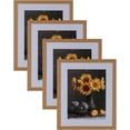 thumbnail image 1 of Picture Frames Set of 4. 1-1/8" Polystyrene Modern Oak 7x10 Wholesaleartsframes-com 313-VIII Series Made in USA, 1 of 8