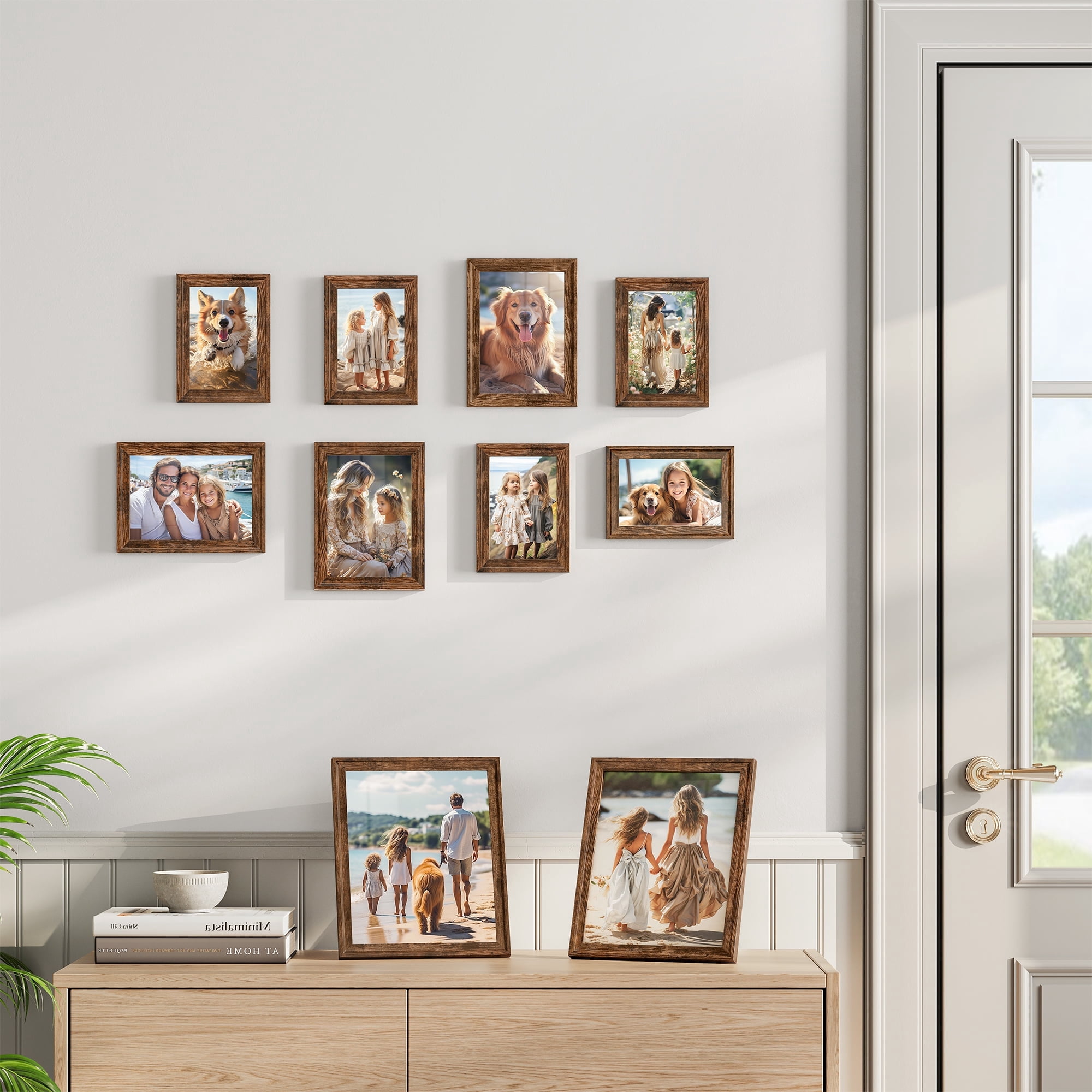 Picture Frames with 16 Mats, Set of 10 Collage Photo Frames - Walmart.com
