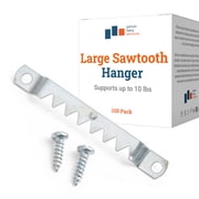 Picture Hang Solutions Sawtooth Canvas Hanger with Screws 10-lb Capacity 100 Pieces per Pack