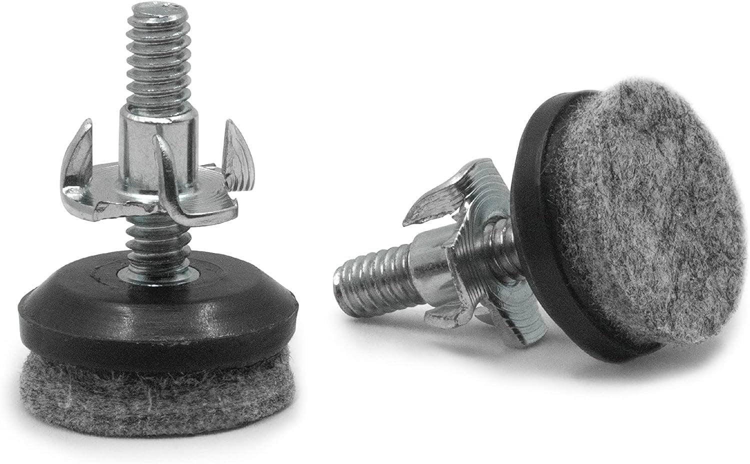 Picture Hang Solutions - 100 lb Capacity Adjustable Furniture Levelers with Felt Feet - Adjusts Up to 0.75 inches 16 pieces per pack
