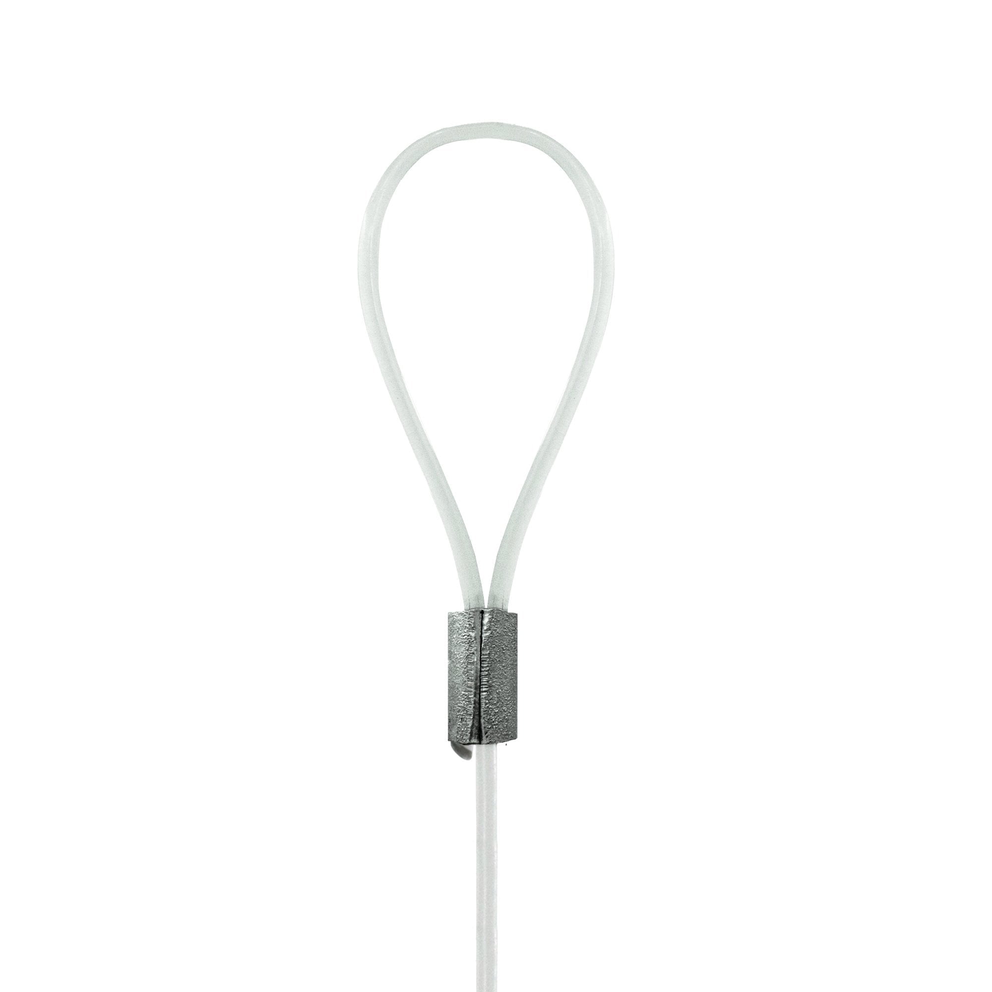 Picture Hang Solutions - 25-lb Capacity Nylon Loop Hanging Cables - 72-inch 2mm Hanging Wire - Gallery Hanging System (20 pieces per pack)
