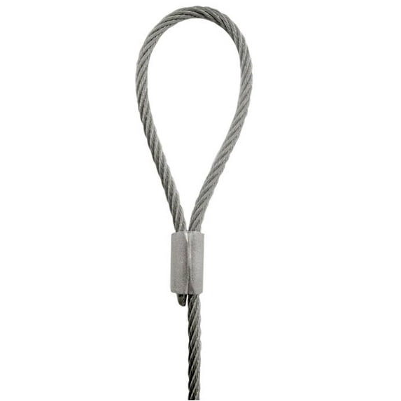 Picture Hang Solutions - 25-lb Capacity Stainless Steel Loop Hanging Cables - 72-inch 2mm Hanging Cord - Gallery Hanging System (20 pieces per pack)