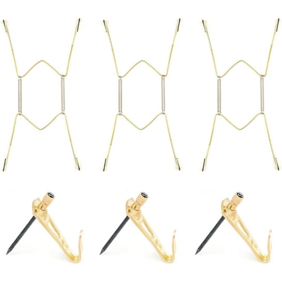 Picture Hang Solutions 30-lb Capacity Plate Hangers for Decorative Plate Hanging