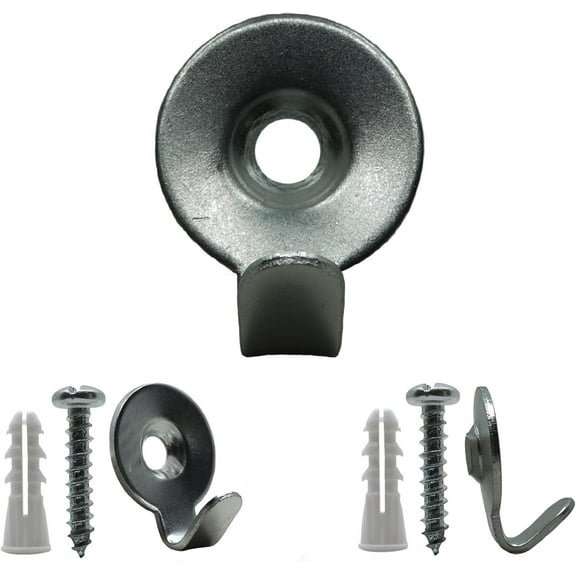 Picture Hang Solutions - 30 lbs Capacity Steel Utility Hooks 20 pieces per pack