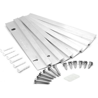 Picture Hang Solutions 50-lbs Capacity 6-inch Z-Bracket French Cleats for Drywall, Plaster, and Wood Panel Walls 3 Pairs Per Pack