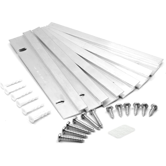Picture Hang Solutions 6 in Light French Cleats for Metal and Wood 50-lb Capacity 3 Pairs per Pack