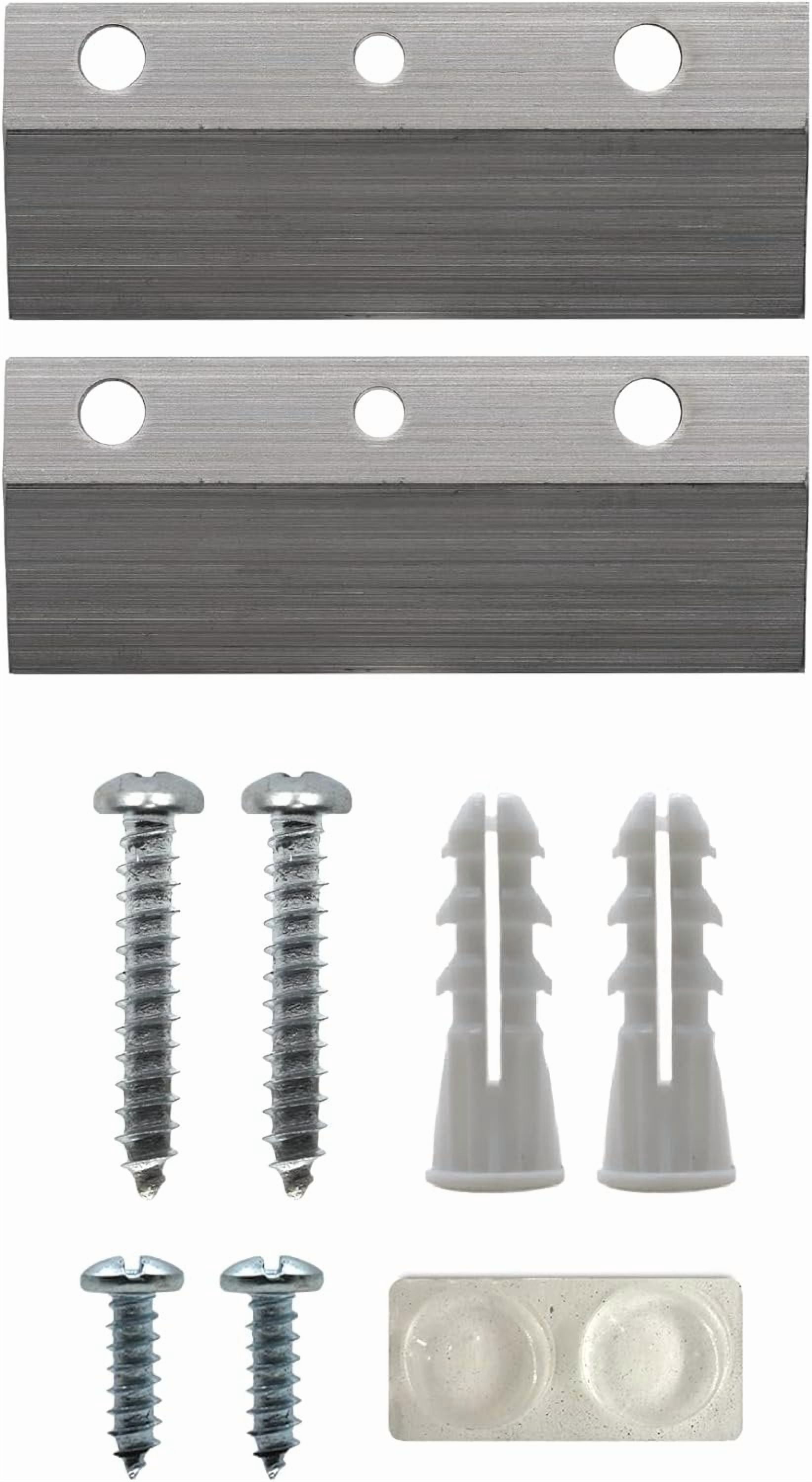 Picture Hang Solutions French Cleats 3-Inch Mounting Hardware - Supports 15 lbs - 3 Pairs of Small Cleats with with Anchors, Screws and Bumpers