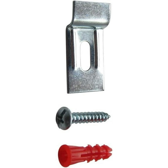 Picture Hang Solutions - Security Wall Hanging Brackets with Screws for Wood and Metal Frames (100 sets per pack)
