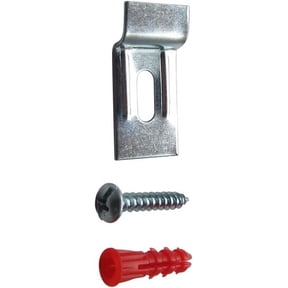 Picture Hang Solutions - Security Wall Hanging Brackets with Screws for Wood and Metal Frames (100 sets per pack)
