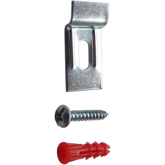 Picture Hang Solutions - Security Wall Hanging Brackets with Screws for Wood and Metal Frames (100 sets per pack)