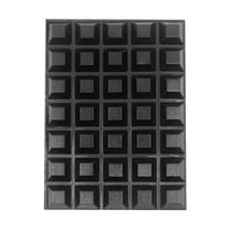 Picture Hang Solutions - Tall Rubber Bumpers - Black Ahdesive Squares 35 pieces per pack