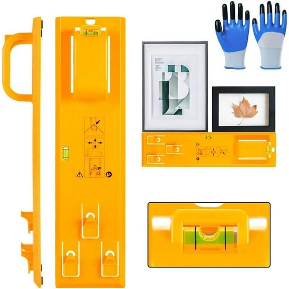 Picture Hanger Assistant, Picture Hanging Assistant with Level, Photo Frame Hanging Tool for Easy Marking Position, Wall Hanger Helper Guide for Frame Art Painting Photo Poster(1pc)