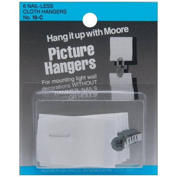 Cloth Picture Hangers - Pkg of 6