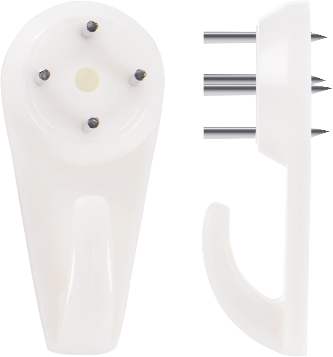 Picture Hangers Hanging Kit, Heavy Duty Hooks for Stucco/Concrete/Hard Walls Without Drilling, Invisible Nail