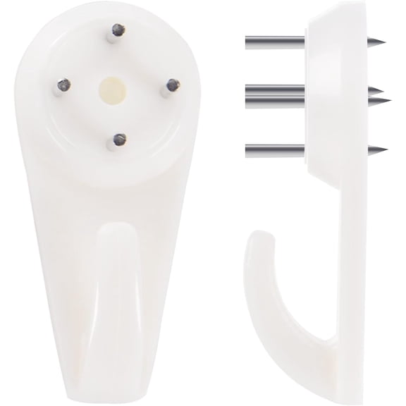 Picture Hangers Hanging Kit, Heavy Duty Hooks for Stucco/Concrete/Hard Walls Without Drilling, Invisible Nail