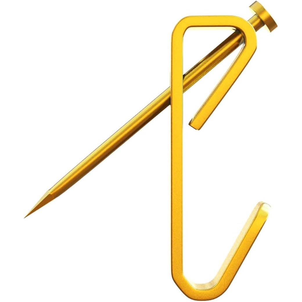 Picture Hangers Heavy Duty, Hanging Hooks Hardware for Wall, Plaster, and Drywall for Large Painting Frame, Easy Nails Set for Home Decor with Nails, Gold