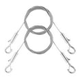 thumbnail image 1 of Picture Hanging Cable, F Stainless Steel Wire Rope, 2 Pack Stainless Steel Wire Rope with Hooks, Adjustable Hanging Kit for Picture Frame Mirror, 1M Length, by Goohae, 1 of 7