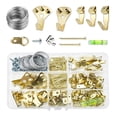 thumbnail image 1 of Picture Hanging Kits 230pcs, Heavy Duty Picture Hangers for Drywall, Picture Hooks, Picture Hooks for Hanging Mirrors, Picture Frame Hangers with Nails, Hanging Wires, etc, 1 of 4