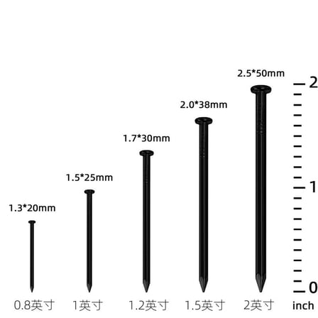 Picture Hanging Nails, Woodworking Nails and Wall Nails for Hanging Frames, Artwork, DIY Projects, Round Head Iron Nails for Secure Mounting on Wood, Drywall, Concrete (1 PC, 0.8 inches)