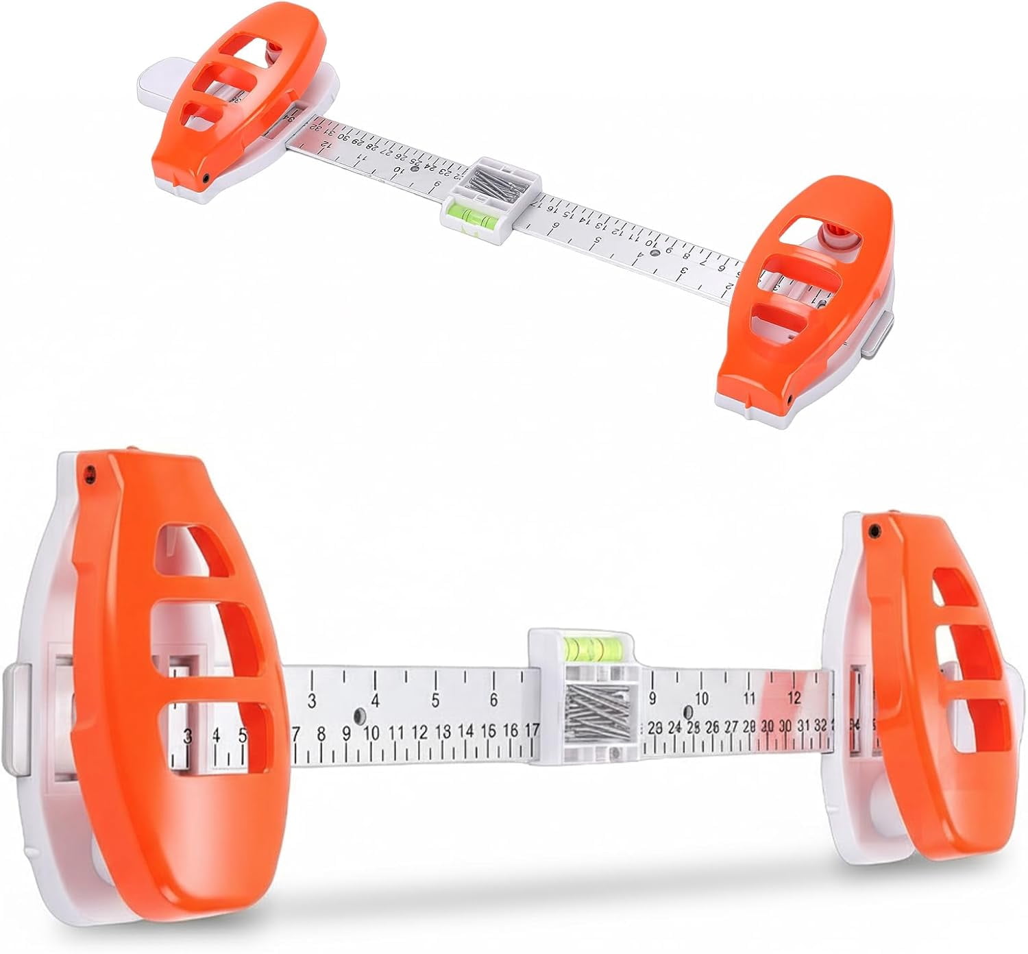 Photo Hanging Ruler Picture Hanging Tool with Level, Level Ruler Precision Wall Mount Guide ...