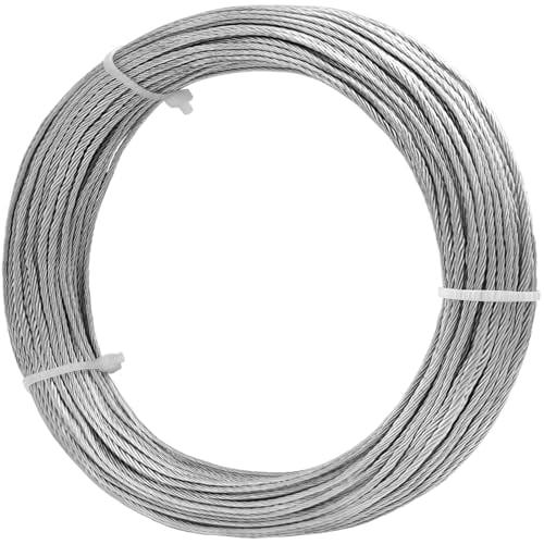 Picture Hanging Wire 100-Feet Braided Picture Wire Heavy for Photo Frame Picture,Artwork,Mirror Hanging,Supports up to 50lbs