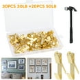 Picture Hooks, 100 Pieces Picture Hanging Kits Including 30lb and 50lb