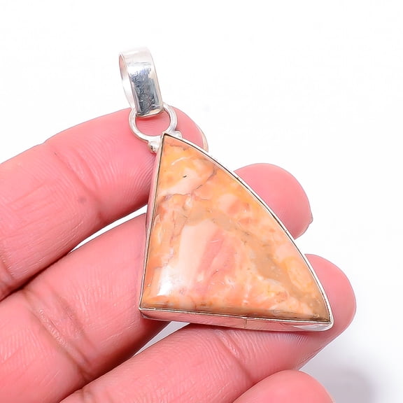 Picture Jasper - Oregon Designer Handmade 925 Sterling Silver Pendant 2.26" P8