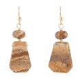 thumbnail image 1 of Picture Jasper Slab Earrings, 1 of 4