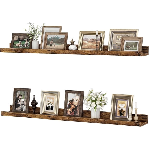 Picture Ledge Shelf, 36 inch Floating Shelves, 4.3in Deep, 2 Pack