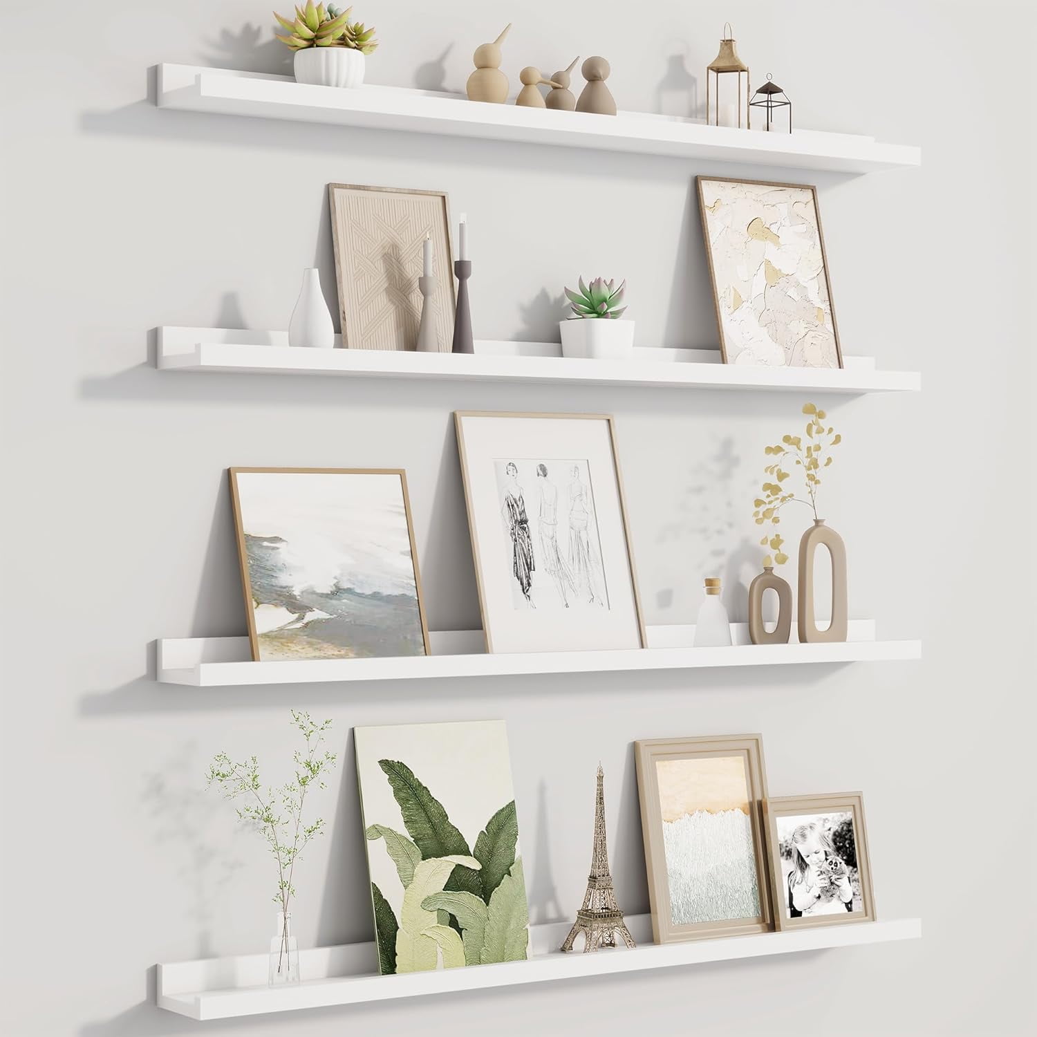 Picture Ledge Shelf, Floating Shelves Set of , Large Nursery Book ...