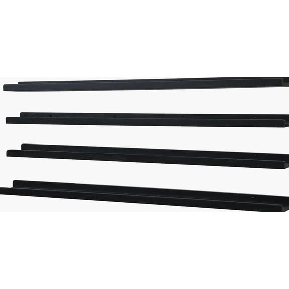 Picture Ledge Shelf with Floating Shelves for Wall,Photo 25 Pounds, Rustic Black