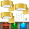 thumbnail image 1 of Picture Lights for Wall, Rechargeable Battery Operated LED Painting Light with Remote Control Dimmable & Timer, 3 CCT Magnetic Art Display Lighting, Wireless Wall Decor Puck Light, 1 of 9