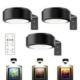 thumbnail image 1 of Picture Lights for Wall, Wireless Magnetic Art LED Lamp Battery Operated (Black), 1 of 6