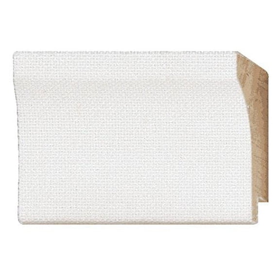Picture Linen Liner (Wood) 18Ft Bundle - White - 1.5" Width - 1/4" Rabbet Depth